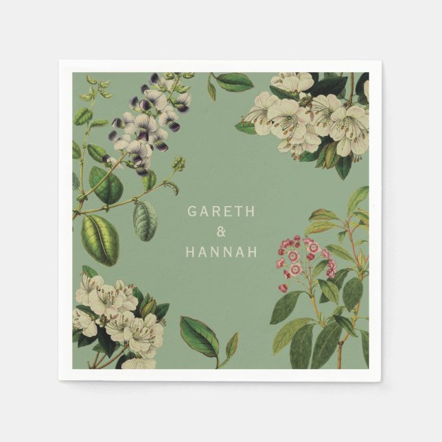 SERVILLETA DE PAPEL NAPKIN-SAGE DE PAPEL BOTÁNICO (Anverso)