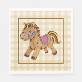 Servilleta De Papel Napkin Toy Horse