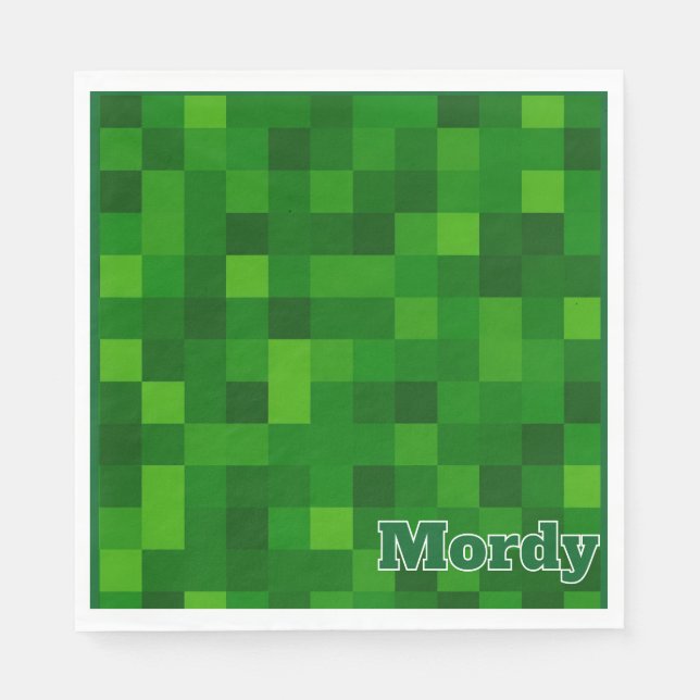 Servilleta De Papel Napkin verde (Anverso)