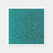 Napkin verde con un diseño arrugado