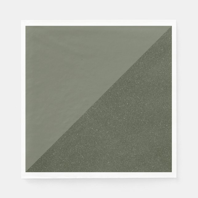 Servilleta De Papel Napkin verde diagonal dividido de mosquitos (Anverso)