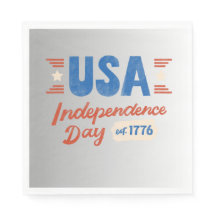 Napkin vintage Independance Day