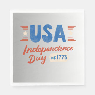 Servilleta De Papel Napkin vintage Independance Day