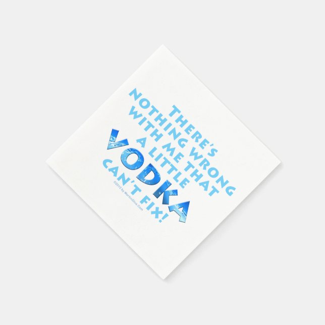 SERVILLETA DE PAPEL NAPKINAS DE CÓCTEL DE PAPEL - HUMOR DE VODKA (Borde)