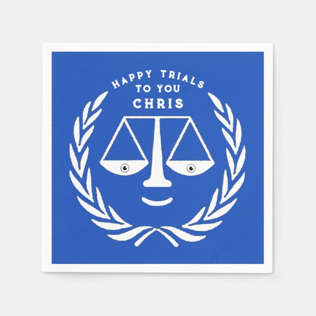 Servilleta De Papel Napkins abogado graduado de la Facultad de Derecho (Anverso)