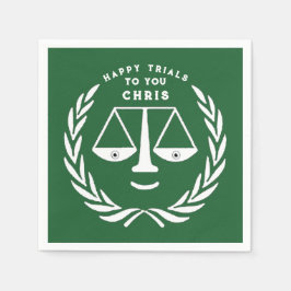 Servilleta De Papel Napkins abogado graduado de la Facultad de Derecho