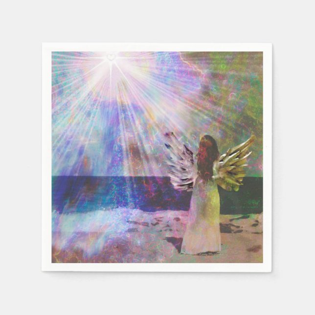 Servilleta De Papel Napkins Angel Gazing (Anverso)