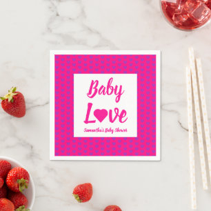 Servilleta De Papel Napkins Baby Shower de Baby Love Heart