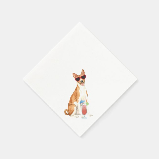 Servilleta De Papel Napkins Basenji (Borde)