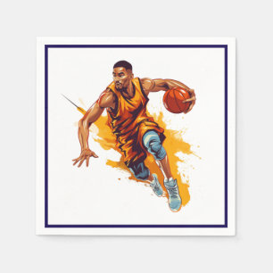 Servilleta De Papel Napkins Basketball Coctail Size