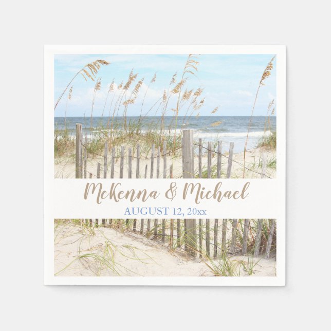 Servilleta De Papel Napkins Beach (Anverso)