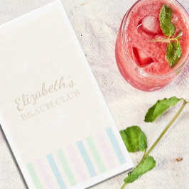 Servilleta De Papel Napkins Beach Club Birthday