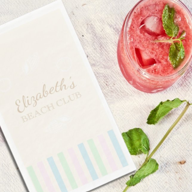 Servilleta De Papel Napkins Beach Club Birthday (Subido por el creador)