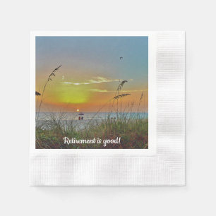 Servilleta De Papel Napkins Beach Sunset