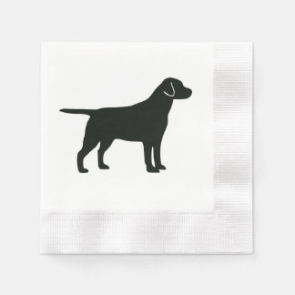 Servilleta De Papel Napkins Black Lab Dog