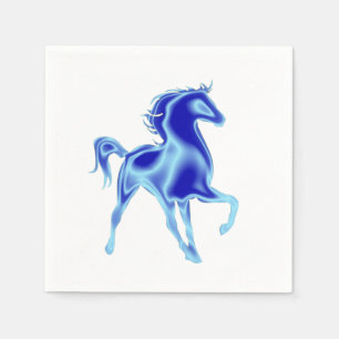 Servilleta De Papel Napkins Blue Horse
