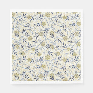 Servilleta De Papel Napkins Blue Jasmine Paper