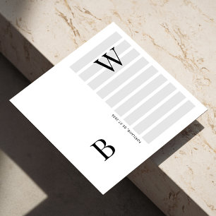 Servilleta De Papel Napkins Boda de Iniciales minimalistas   Líneas de