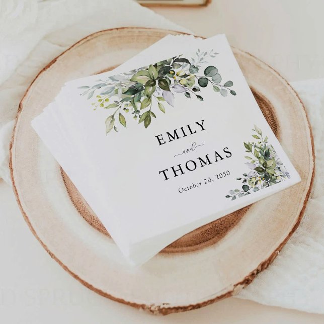 Servilleta De Papel Napkins Boda de la vegetación (Subido por el creador)
