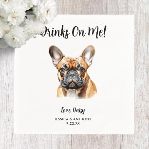 Servilleta De Papel Napkins Boda de perro