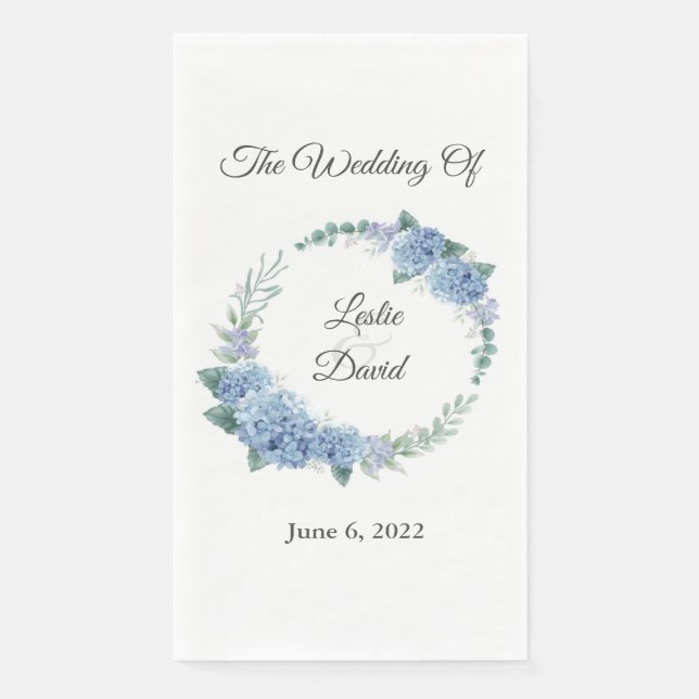 Servilleta De Papel Napkins Boda Floral (Anverso)
