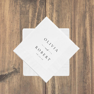 Servilleta De Papel Napkins Boda minimalista