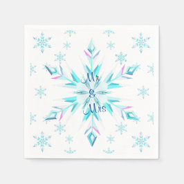Servilleta De Papel Napkins Boda Snowflake