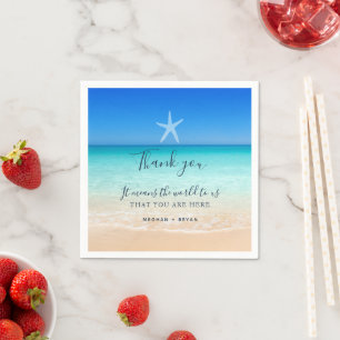 Servilleta De Papel Napkins Boda Starfish Beach Destination