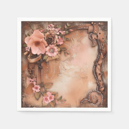Servilleta De Papel Napkins Boho Cowgirl Western Floral Boda