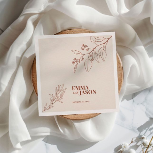 Servilleta De Papel Napkins Boho Floral Boda (Subido por el creador)