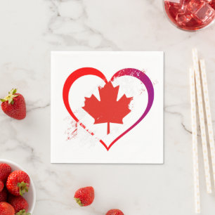 Servilleta De Papel Napkins Canada Day Paper