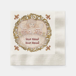 Servilleta De Papel Napkins Cherub Angel boda