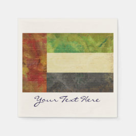 Servilleta De Papel Napkins con bandera de Emiratos Árabes Unidos