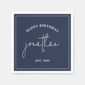 Servilleta De Papel Napkins con nombre personalizado de cumpleaños Min