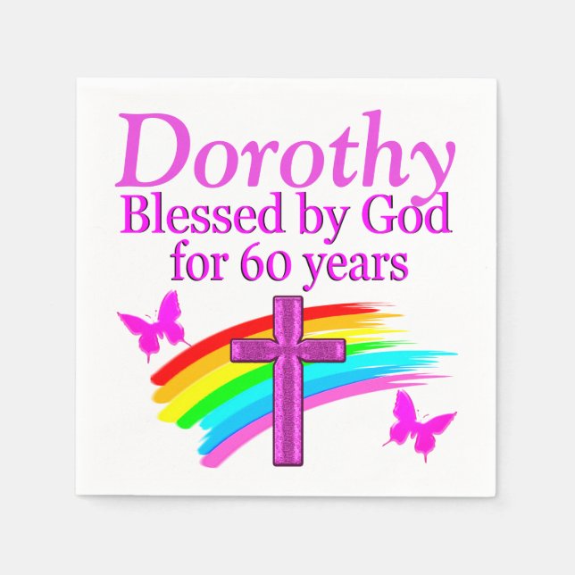 Servilleta De Papel NAPKINS CRISTIANOS PERSONALIZADOS DE bonito PINK 6 (Anverso)