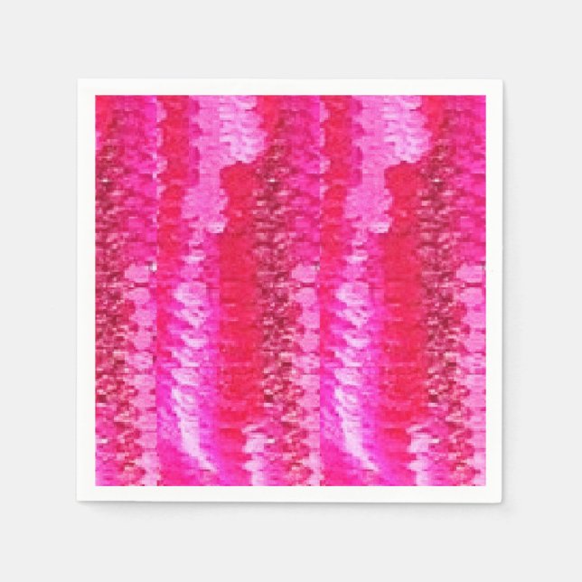 Servilleta De Papel Napkins crochet rosa (Anverso)