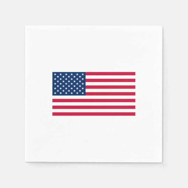 Servilleta De Papel Napkins de bandera de Estados Unidos (Anverso)