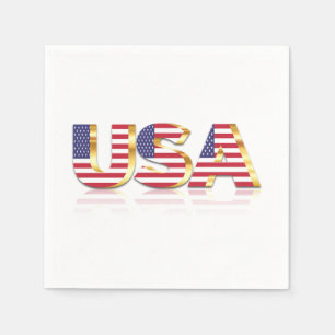 Servilleta De Papel Napkins de bandera de Estados Unidos