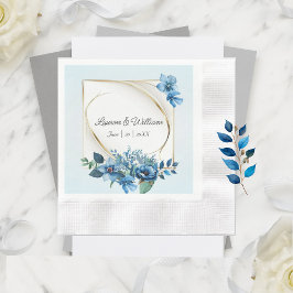 Servilleta De Papel Napkins de Boda acuarela floral de emergencia