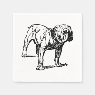 Servilleta De Papel Napkins de bulldog