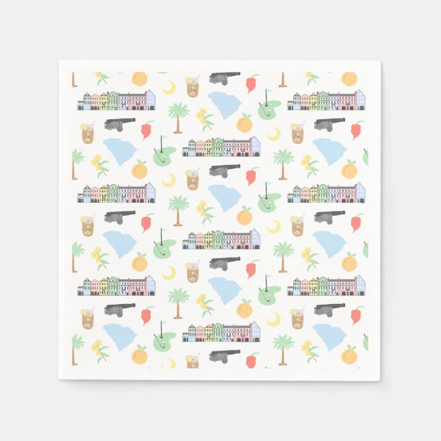 Servilleta De Papel Napkins de Carolina del Sur (Anverso)