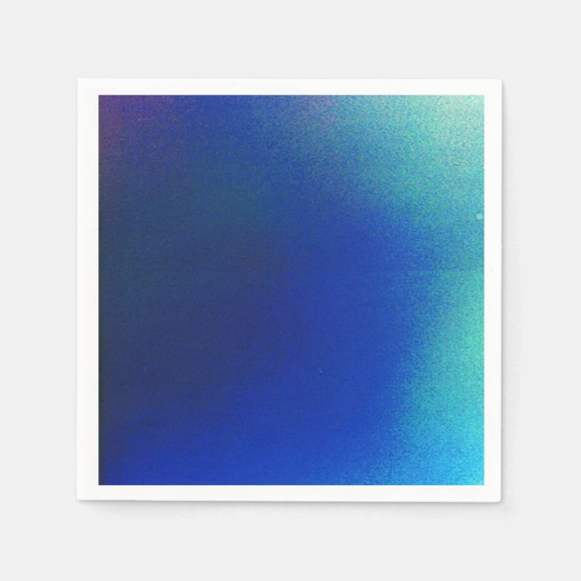 Servilleta De Papel Napkins de cócteles Blue to Aqua (Anverso)