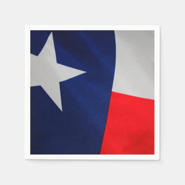 Servilleta De Papel Napkins de cócteles de la bandera de Texas (Anverso)