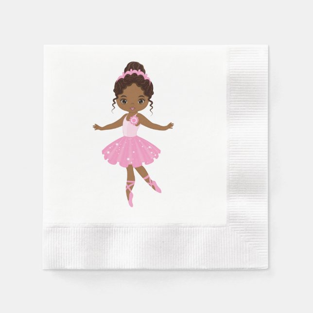 Servilleta De Papel Napkins de eventos Princess Ballerina (Anverso)