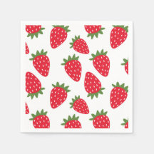 Napkins de fresa