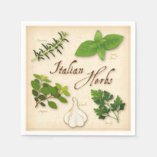 Servilleta De Papel Napkins de hierbas italianas