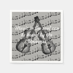 Servilleta De Papel Napkins de música