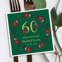 Napkins de Navidades personalizados con motivo del