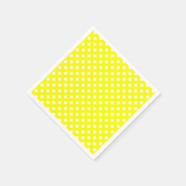 SERVILLETA DE PAPEL NAPKINS DE PAPEL AMARILLO CHEX 8 (Borde)