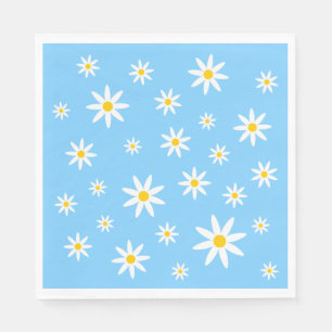 Servilleta De Papel Napkins De Papel Azul Daisy
